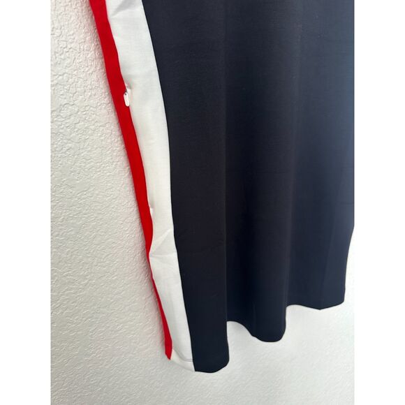 SPANX Colorblock Mini T-Shirt Dress Black White Red Size XL - Picture 4 of 9